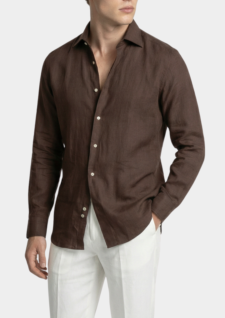 Ravello Resort Shirt - Dark Brown