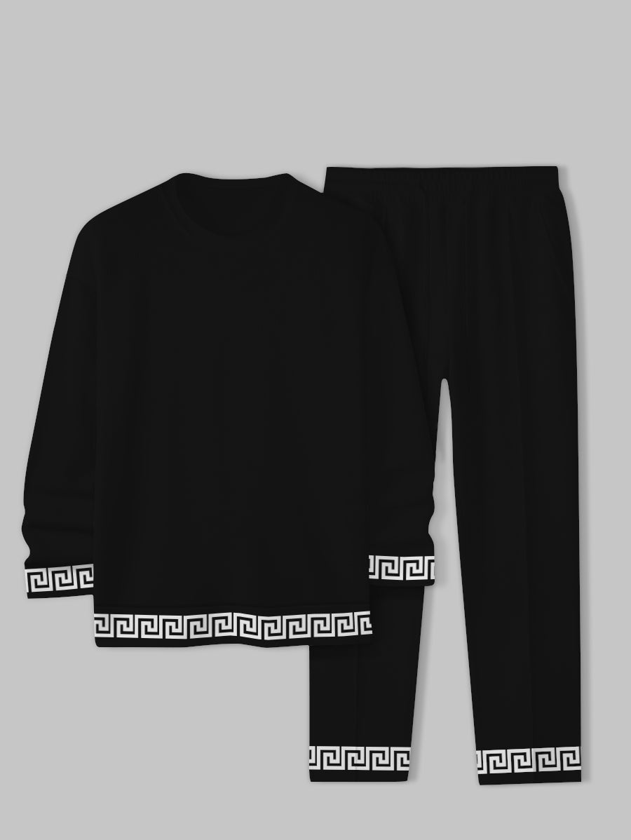Long Sleeve Casual Two-piece Set - DUVAL