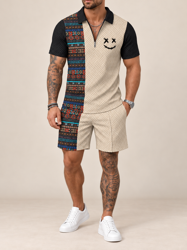 Time Traveler Polo Shirt & Shorts Co-Ord