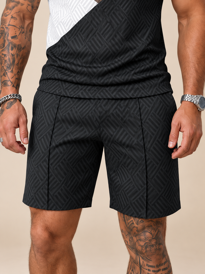 Vanguard Polo Shirt And Shorts Co-Ord – close-up of the waistband and pockets