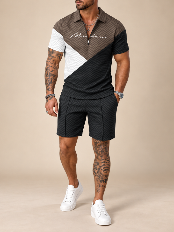 Vanguard Polo Shirt And Shorts Co-Ord – front view