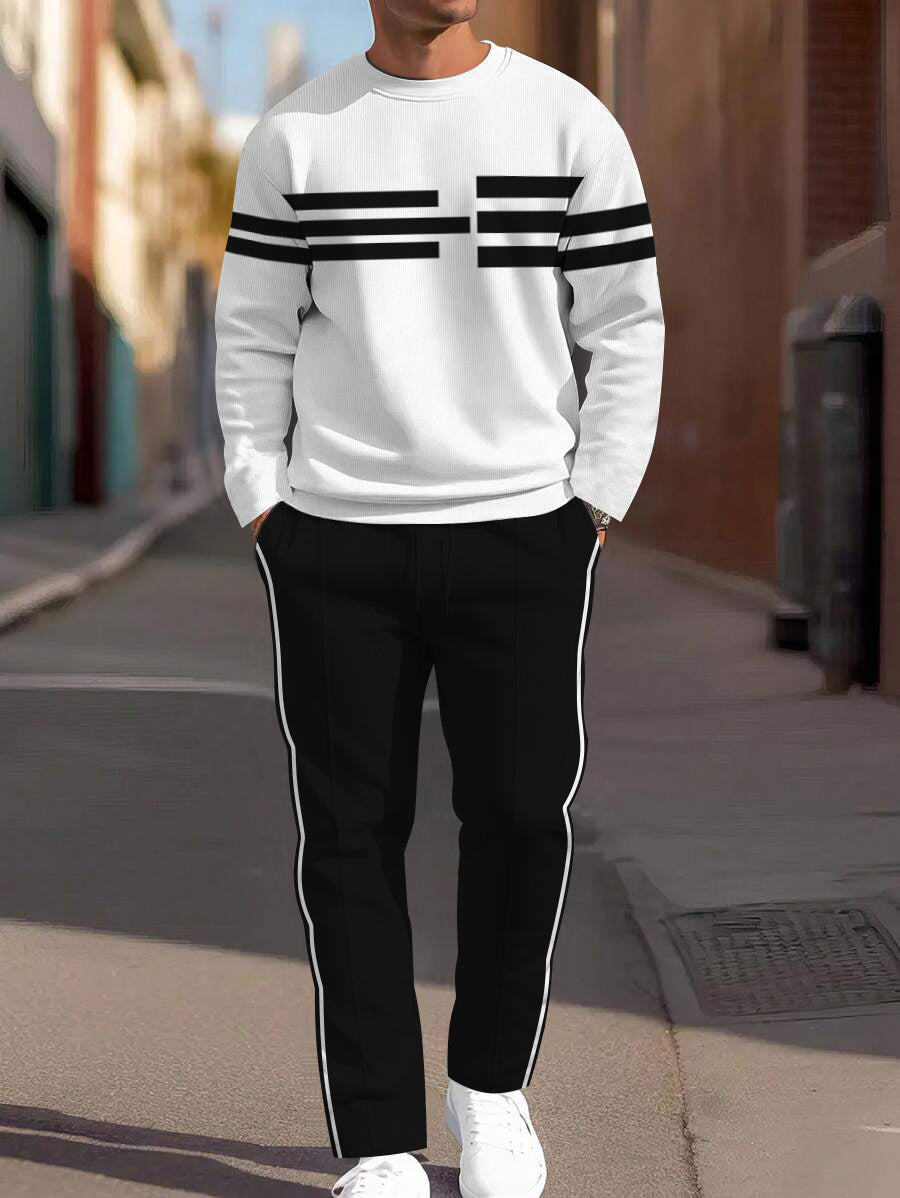 Long Sleeve Casual Two-piece Set - DUVAL