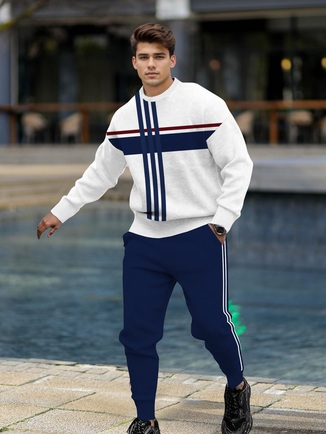 Long Sleeve Casual Two-piece Set - DUVAL