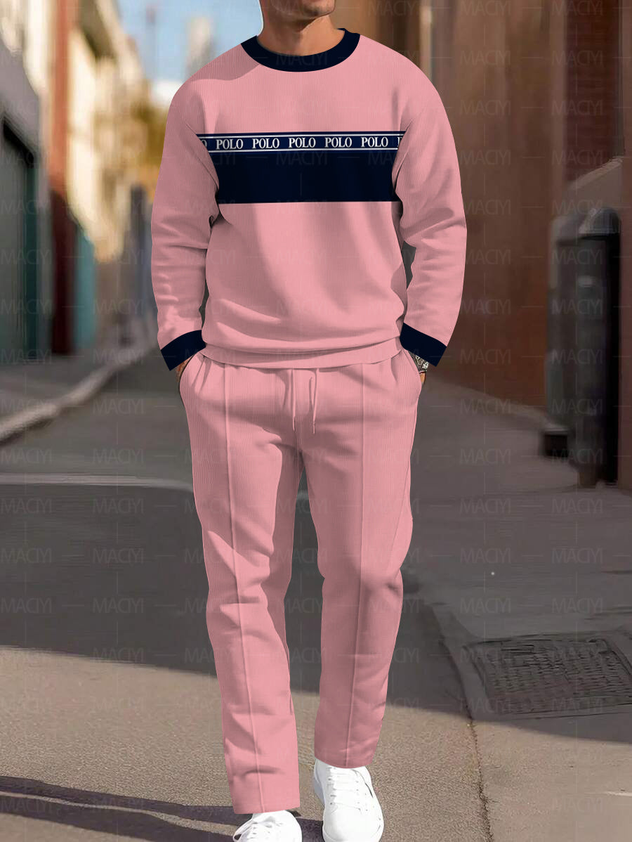 Long Sleeve Casual Two-piece Set - DUVAL