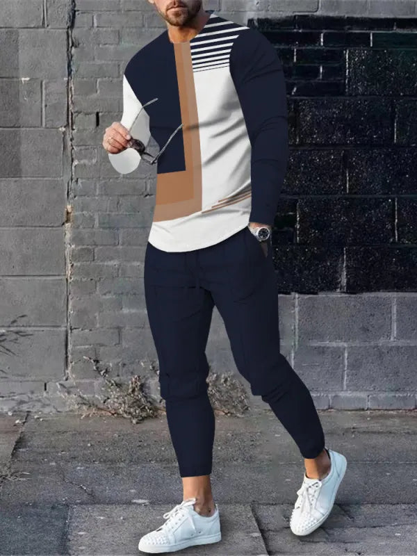 Long Sleeve Casual Two-piece Set - DUVAL