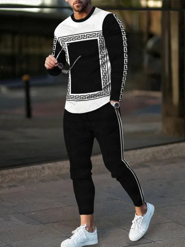 Long Sleeve Casual Two-piece Set - DUVAL