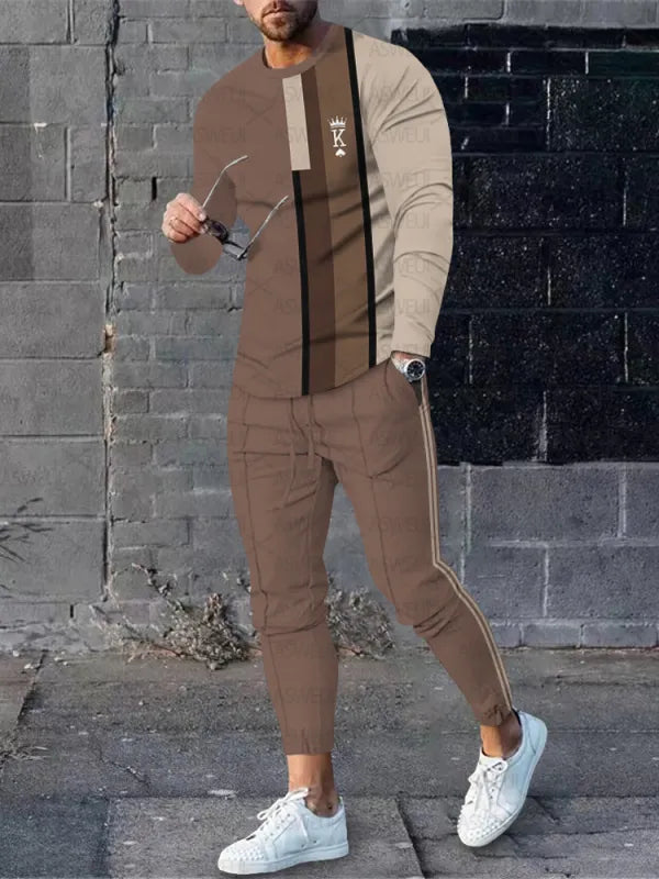 Long Sleeve Casual Two-piece Set - DUVAL