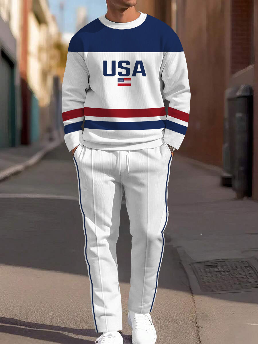 Long Sleeve Casual Two-piece Set - DUVAL