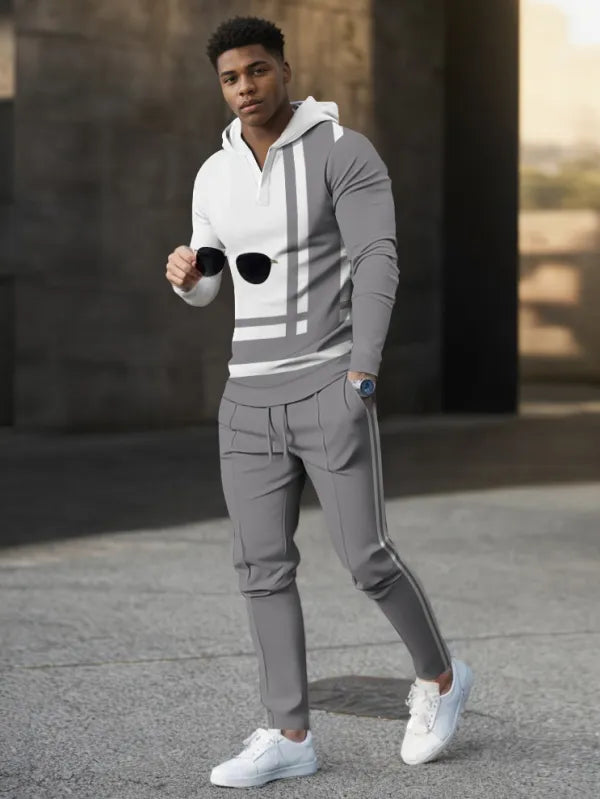 Long Sleeve Casual Two-piece Set - DUVAL