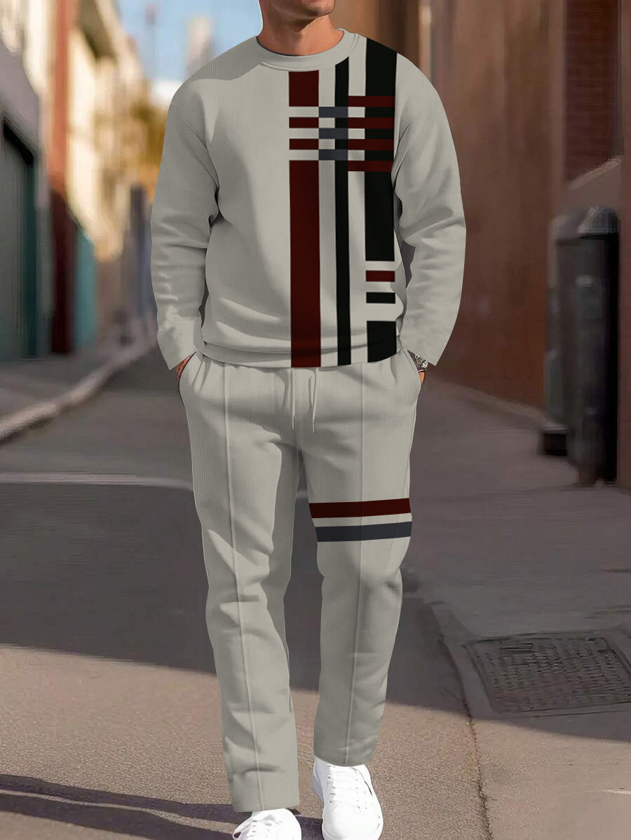 Long Sleeve Casual Two-piece Set - DUVAL
