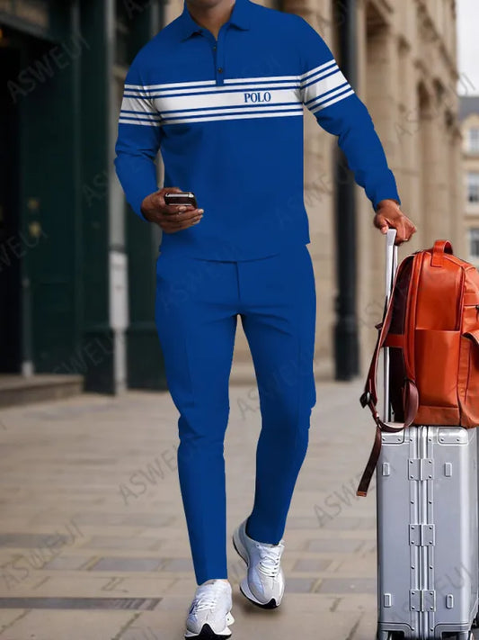 Long Sleeve Zipper Two-piece Set