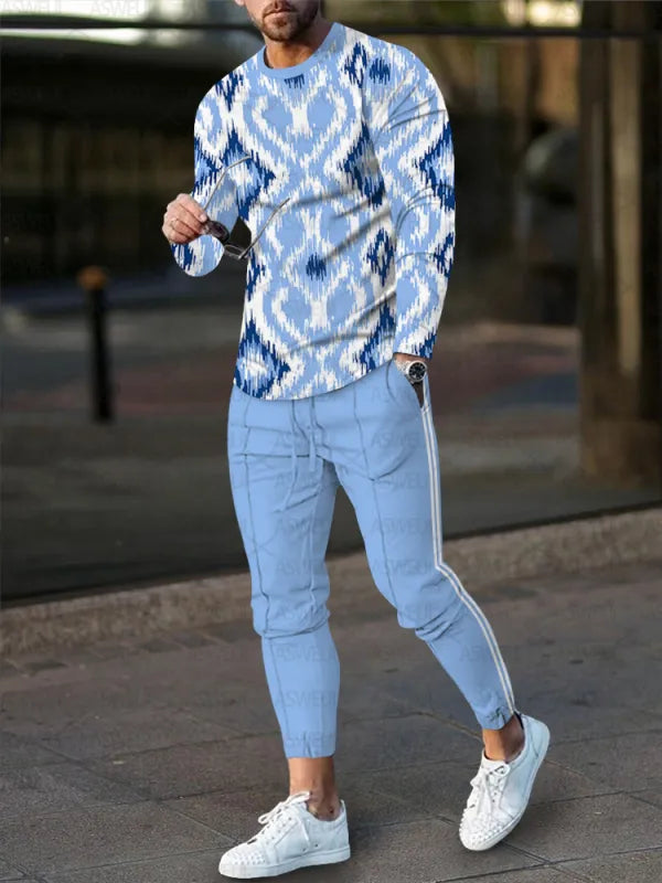 Long Sleeve Casual Two-piece Set - DUVAL
