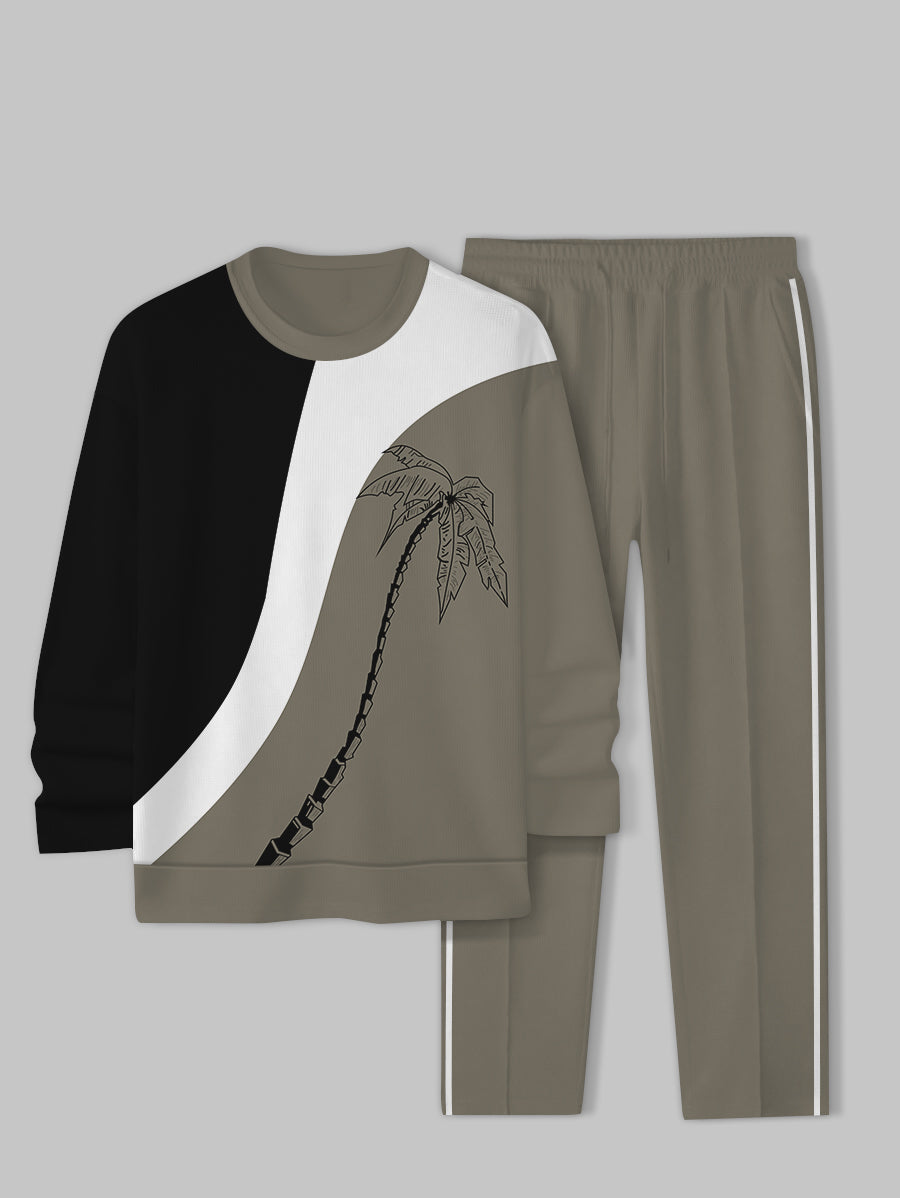 Long Sleeve Casual Two-piece Set - DUVAL