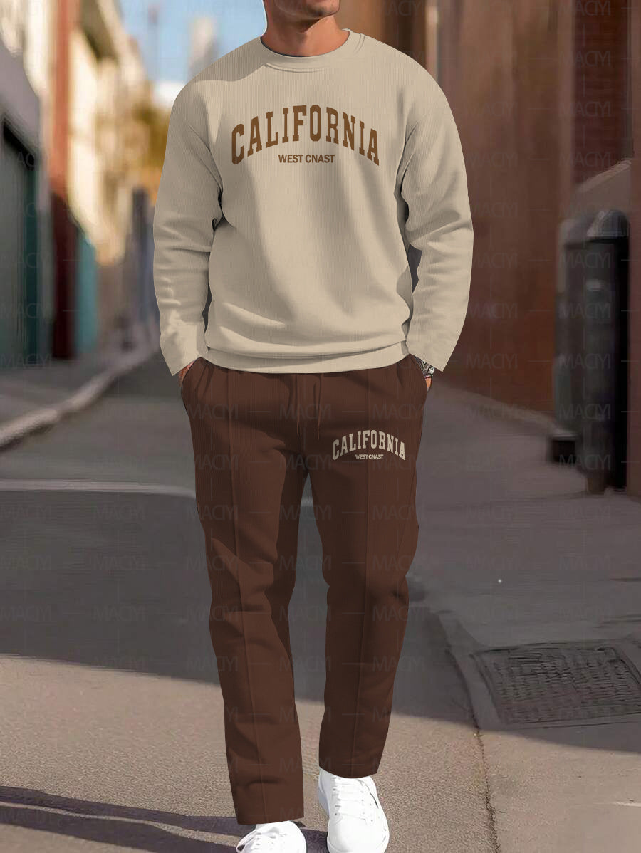Long Sleeve Casual Two-piece Set - DUVAL