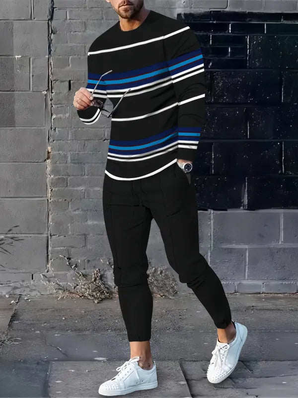 Long Sleeve Casual Two-piece Set - DUVAL