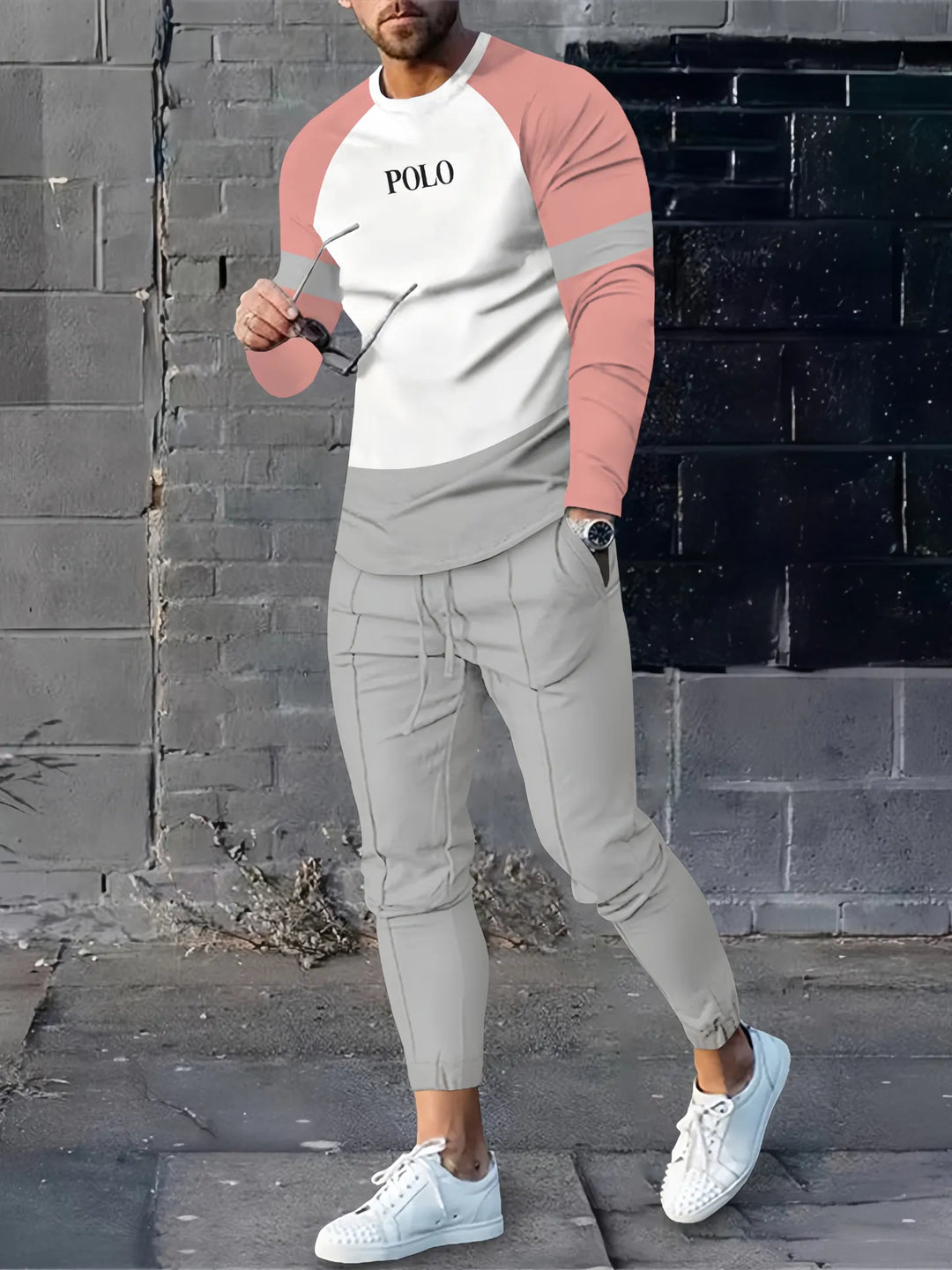 Long Sleeve Casual Two-piece Set - DUVAL