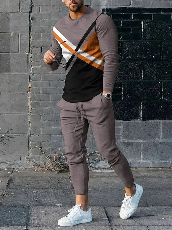 Long Sleeve Casual Two-piece Set - DUVAL