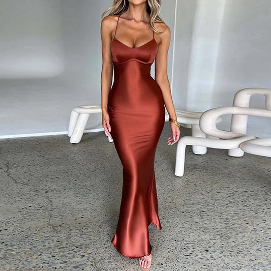 Sexy Backless Slim Party Dress