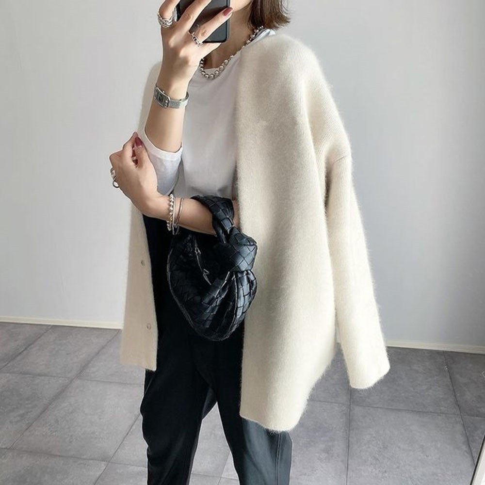 Autumn and winter lazy style loose casual coat