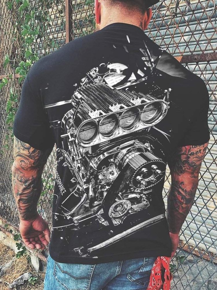 Black Engine T-Shirt - DUVAL