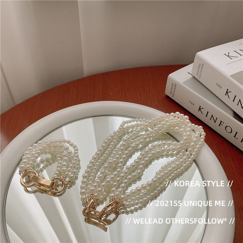 Collier de perles vintage de style coréen