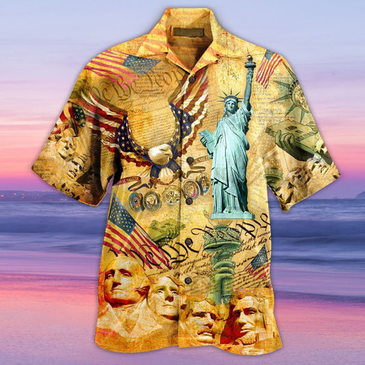 Men's Liberty Short Sleeve Beach Shirt - DUVAL
