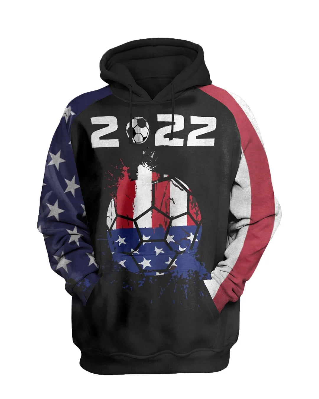 2022 America Printed Sweatshirt Set
