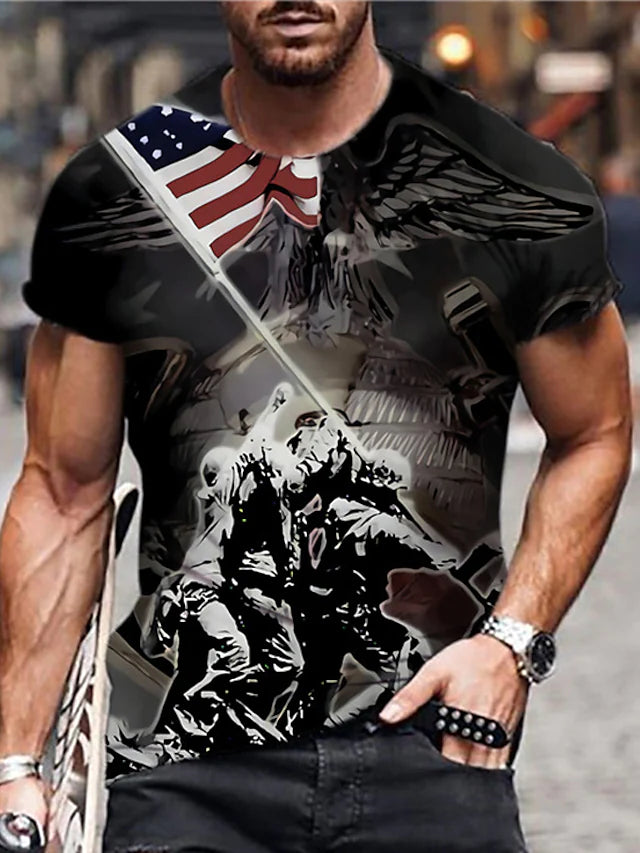 Men's Fashion Casual Printed T-Shirt - DUVAL
