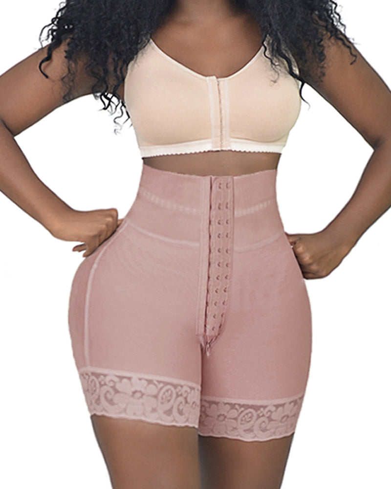 Shorts Double Compression High Waisted With Mid-Section Shapewear