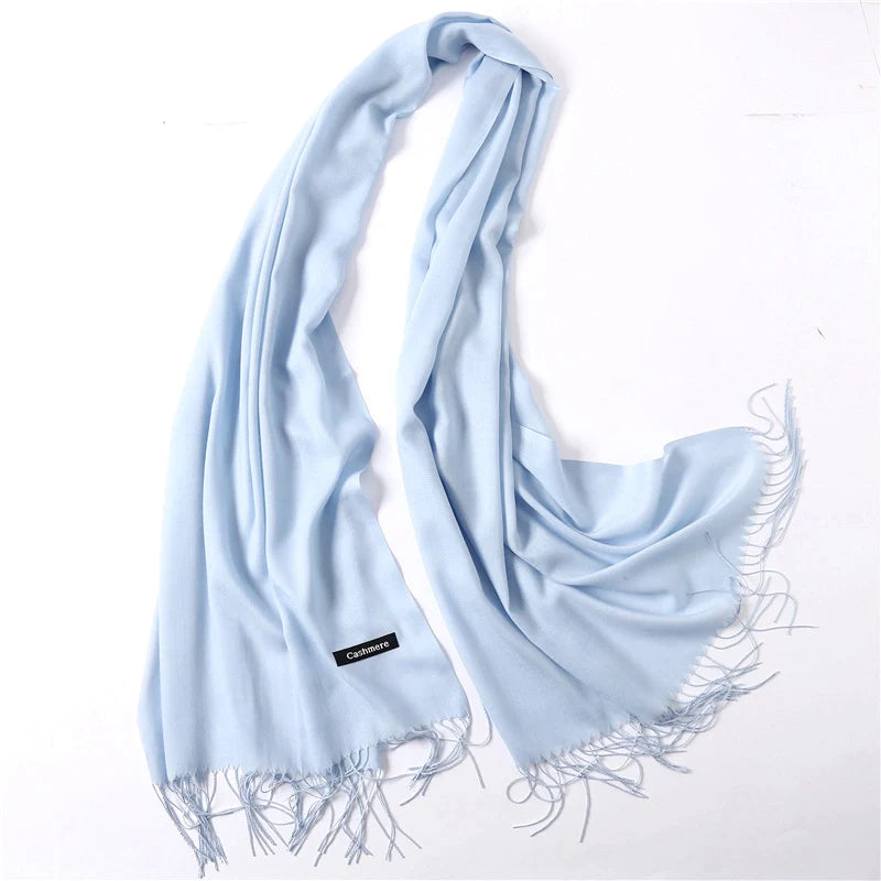 Classic Solid Color Cashmere Scarf