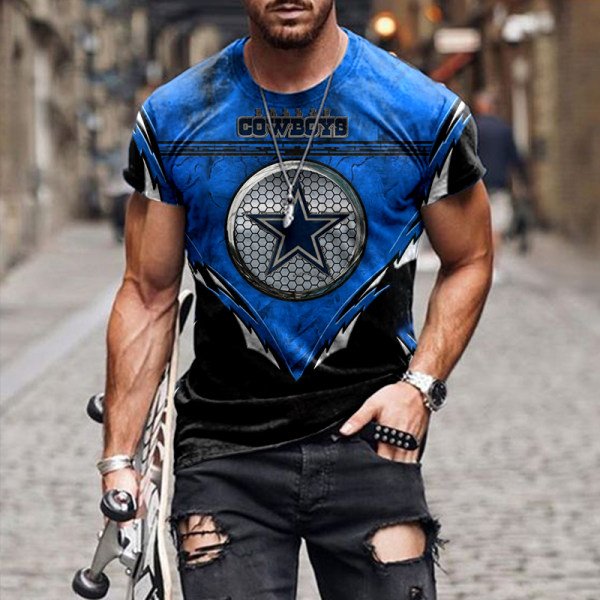 Men's NFL Football Game Printed Fashion T-Shirt - DUVAL