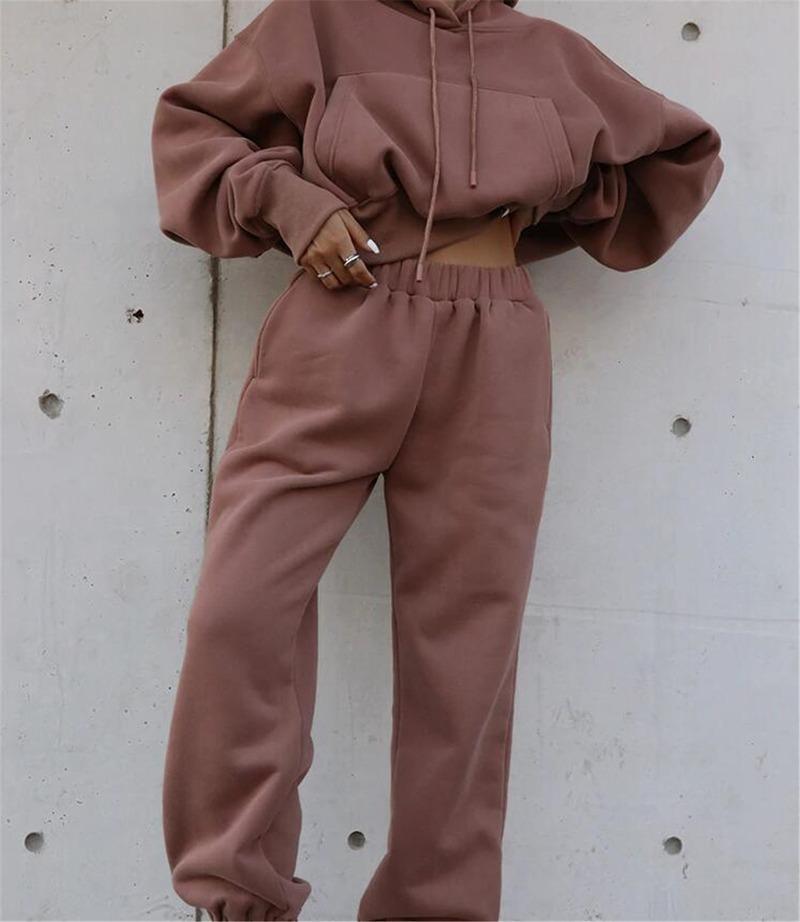 Stylish Bestie Long-sleeved Sports and leisure Two-piece suits