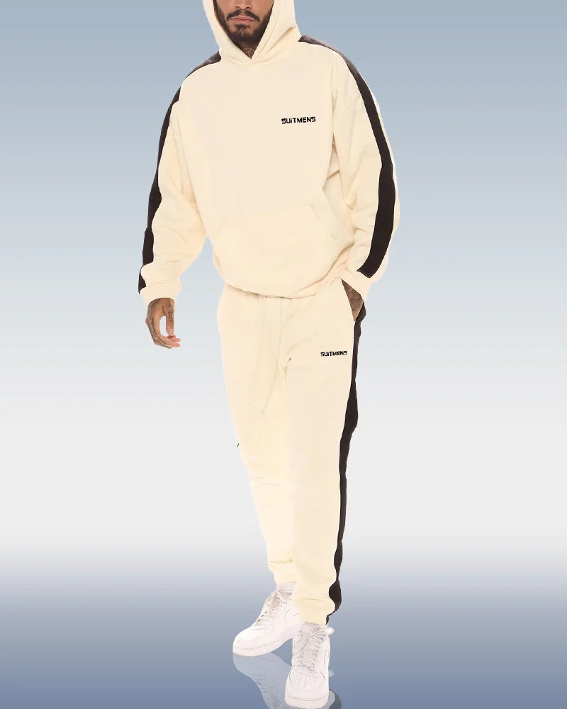 Beige Hoodie Set