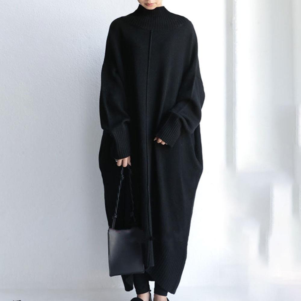 Casual Cocoon Shape Sweater Dress