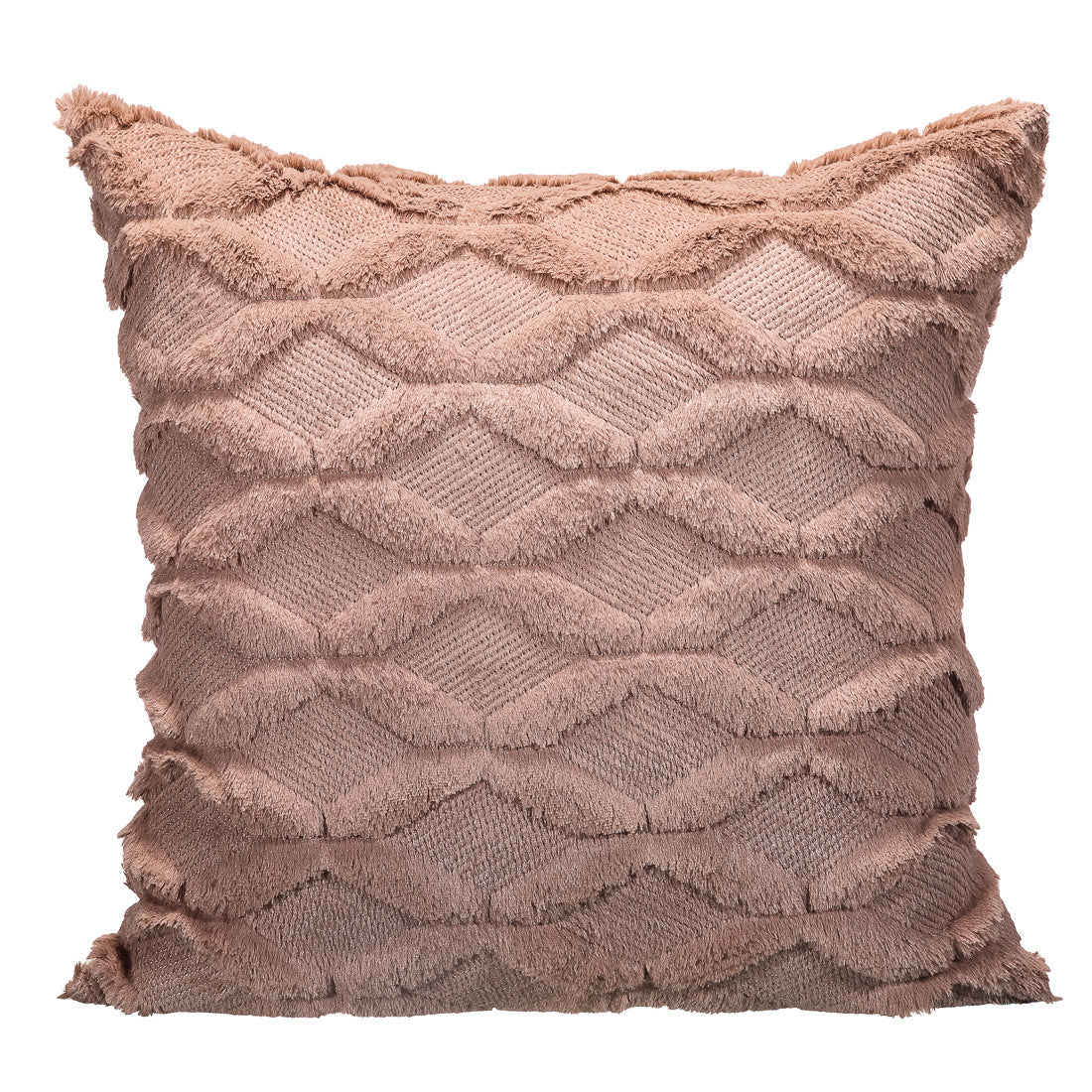 Geometric soft light plush decoration pillow case