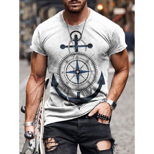 Men's Fashion Casual Printed T-Shirt - DUVAL