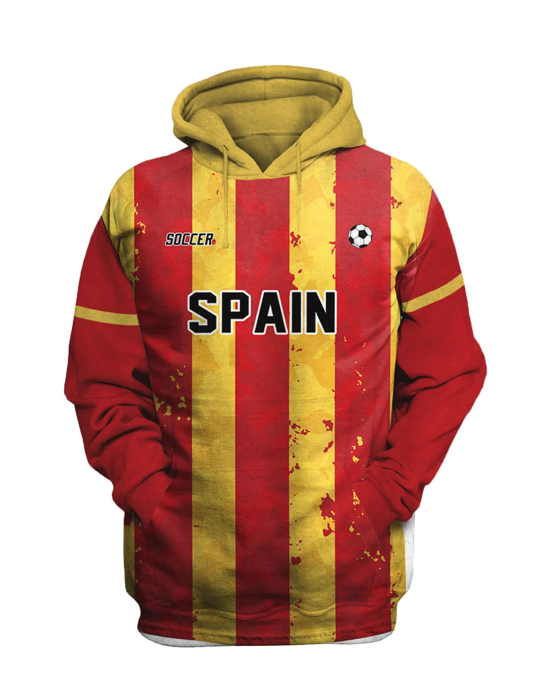Spain National Football Team Printed Sweatshirt Set - DUVAL