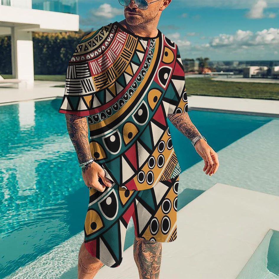 Oversized  T-Shirt & Shorts Set - DUVAL