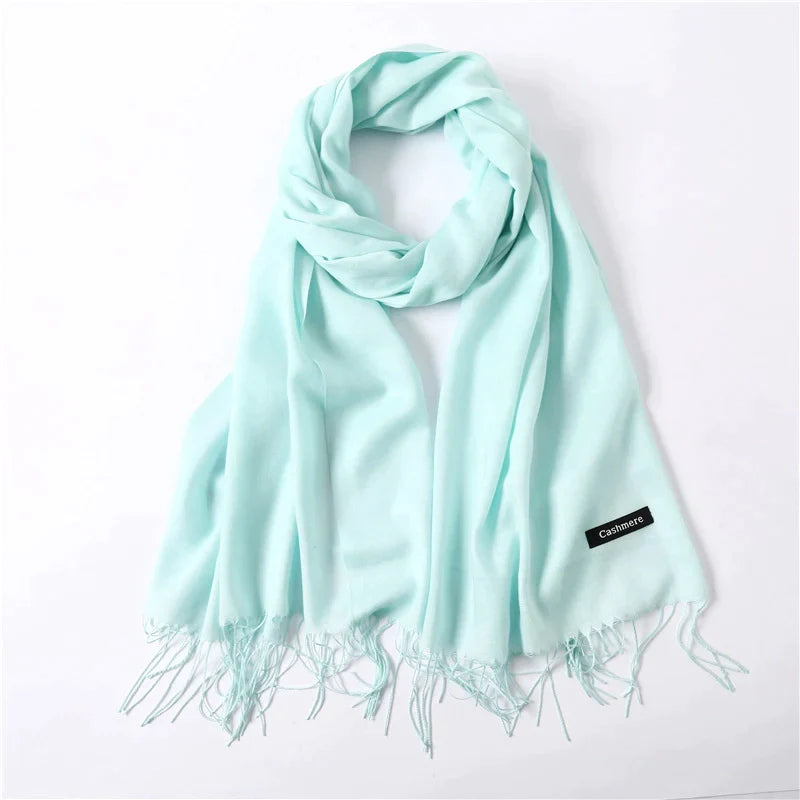 Classic Solid Color Cashmere Scarf