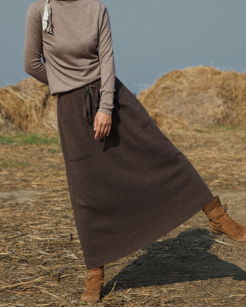 Autumn and winter casual soft skirt