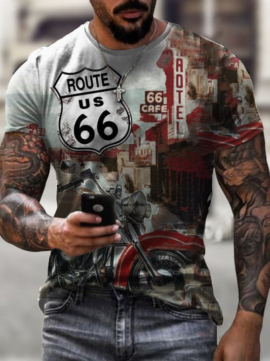 Trendy Route 66 T-shirt - DUVAL