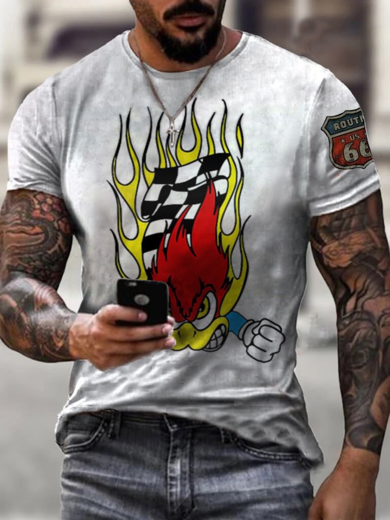 Men's Horsepower Printed Fashion T-Shirt