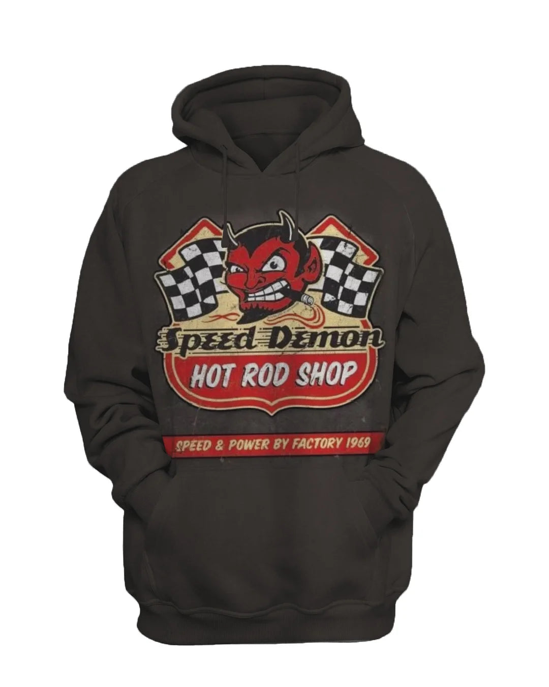 Speed Demon Mens Motorcycle Print Fashion Sweatshirt Set - DUVAL