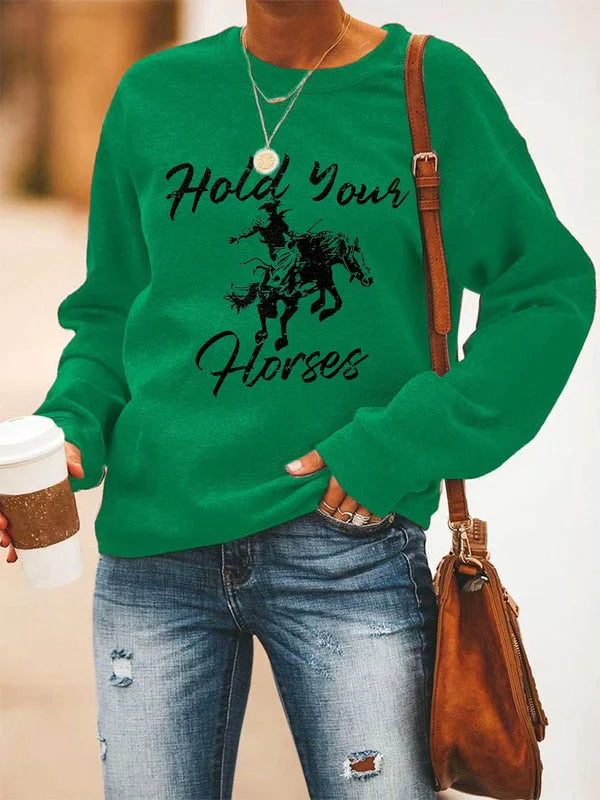 Fashion Print Long Sleeve Sweatshirt