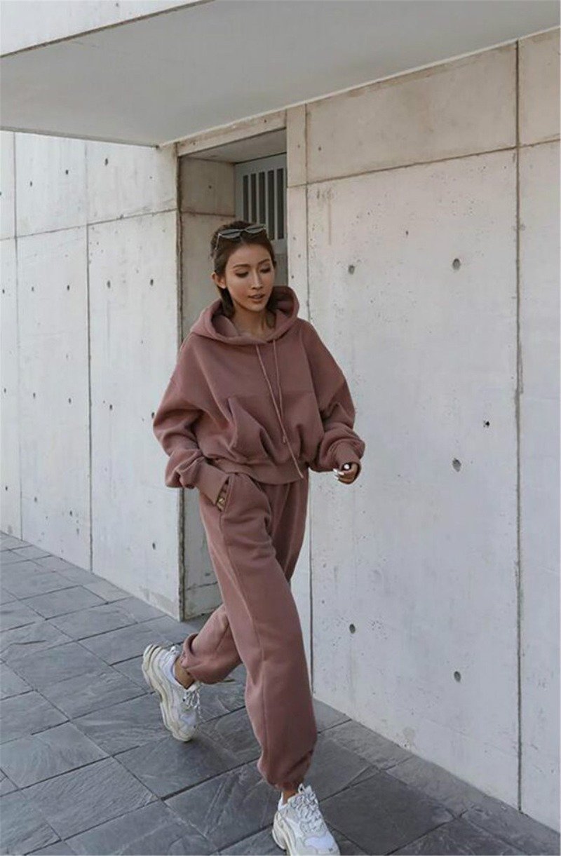Stylish Bestie Long-sleeved Sports and leisure Two-piece suits