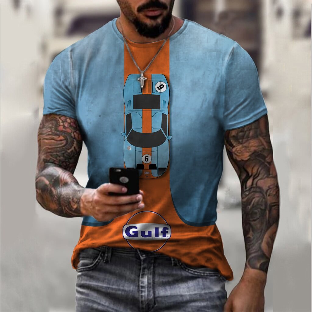 Gulf Racing Fashion Casual T-Shirt – DUVAL