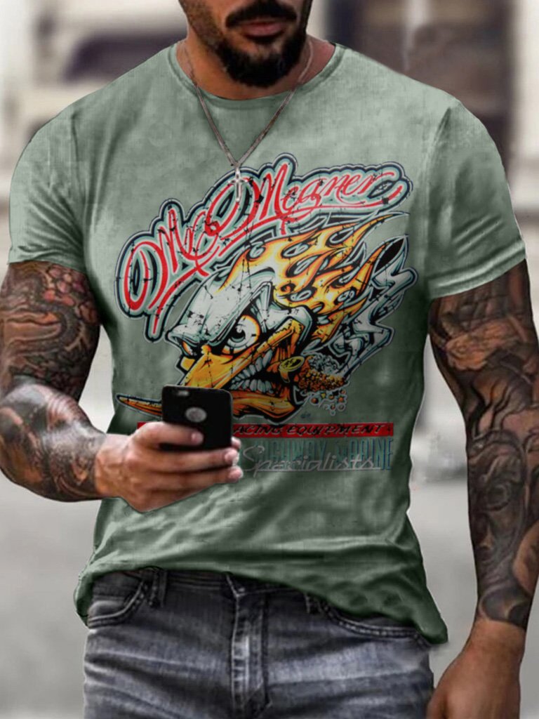 Men's Horsepower Printed Fashion T-Shirt