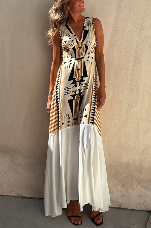 Cabo Dreams Ethnic Prints A-line Maxi Dress
