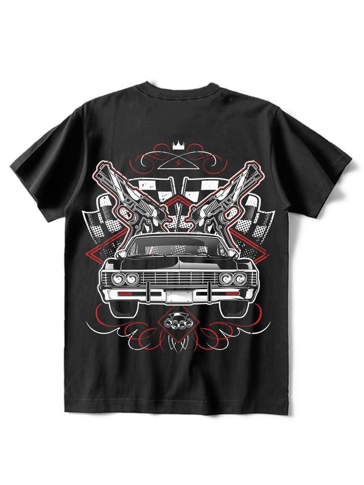 Speeding Gunner Muscle Car T-Shirt - DUVAL