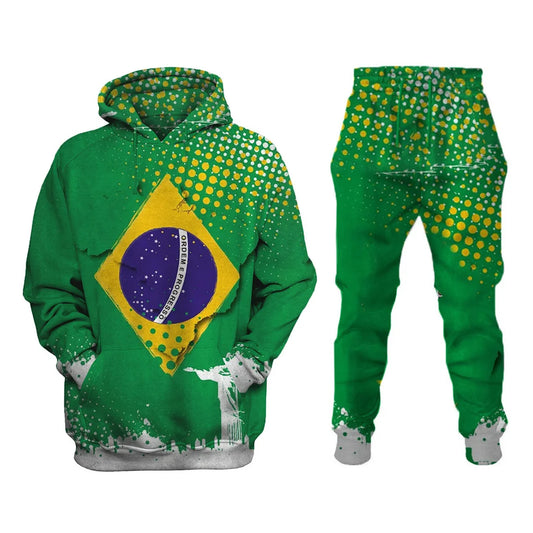 Federative Republic of Brazil Printed Sweatshirt Set